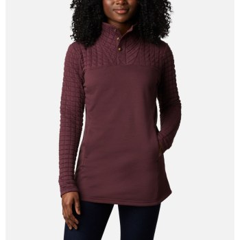 Columbia Ženske Majice S Kapuljačom - Sunday Summit II Tunic Bordo | GHXD-28470